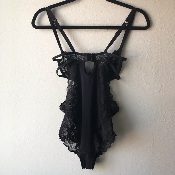 Blush “Smolder” Underwire Teddy Bodysuit, XS - Picture 4 of 13